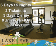 Disney World & Universal Studios Vacations at Lake Eve Resort